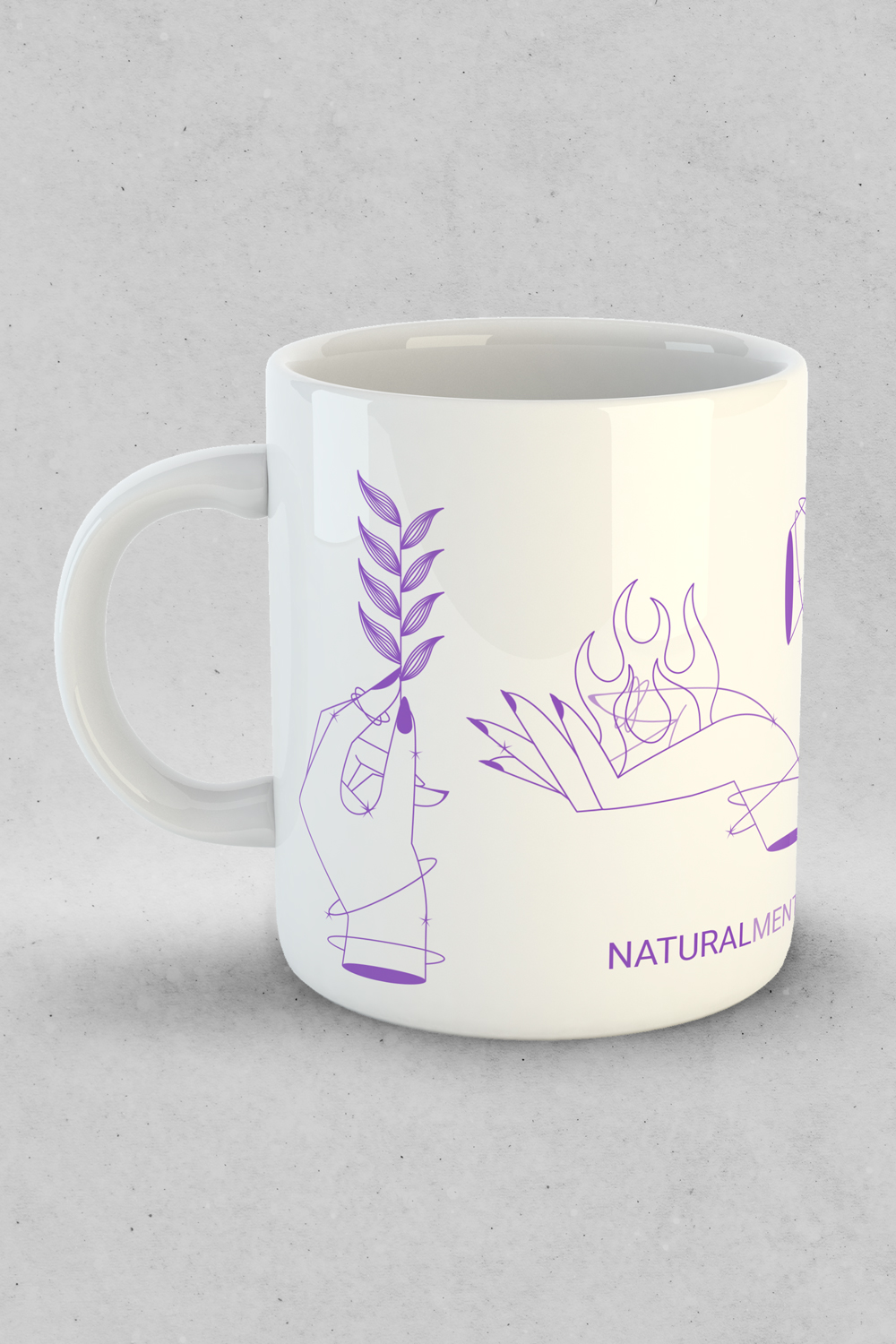 Caneca NB - Quatro elementos